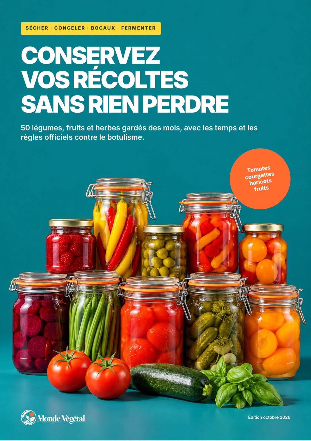 Couverture de l’ebook « Conservez vos récoltes sans rien perdre »