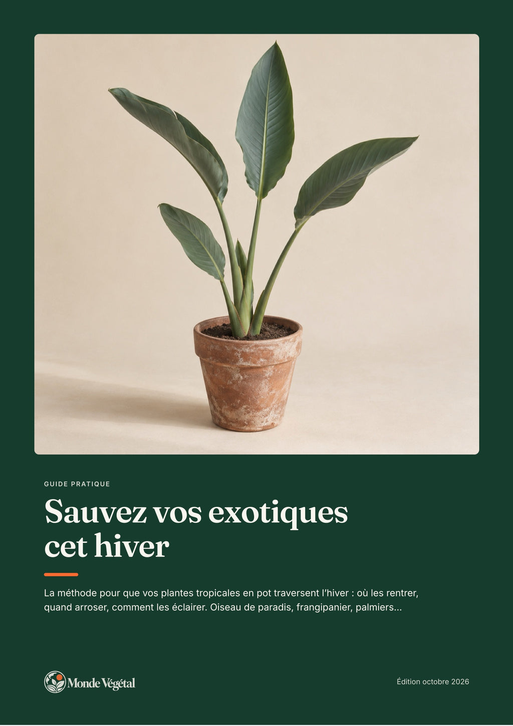 Couverture de l’ebook « Sauvez vos exotiques cet hiver »