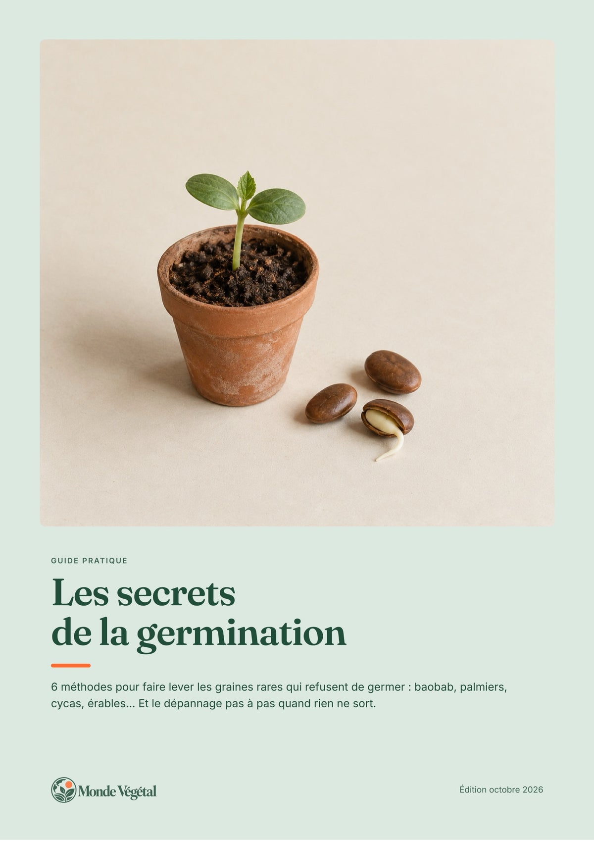 Couverture de l’ebook « Les secrets de la germination »
