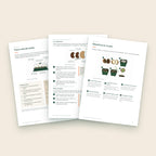 Trois pages intérieures de l’ebook sur la germination des graines rares